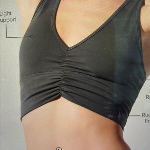 Alo Wild Thing Anthracite Women's Sports Bra - size Medium